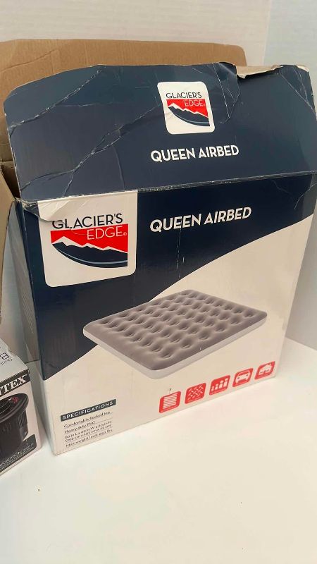 Photo 1 of QUEEN AIR MATTRESS WITH PUMP GLACIERS EDGE