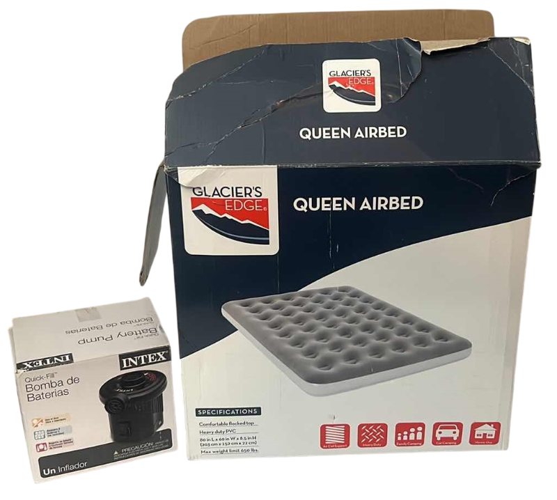 Photo 1 of QUEEN AIR MATTRESS WITH PUMP GLACIERS EDGE