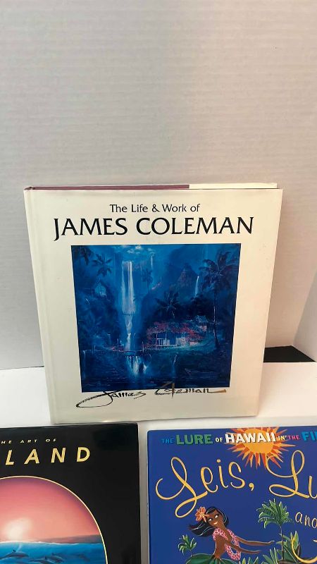 Photo 1 of 3 HAWAII AND OCEAN ART THEMED HARDBACK BOOKS BY JAMES COLEMAN AND WYLAND