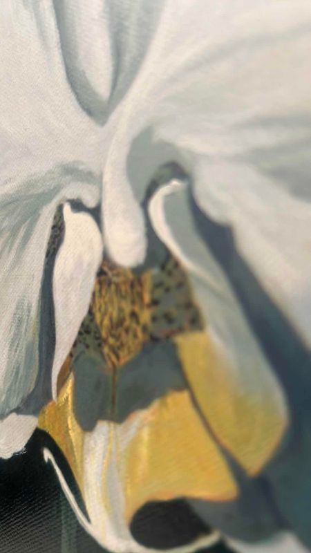 Photo 1 of WHITE ORCHID ARTWORK SIGNED ROBIN MCCOY ORIGINAL ARTWORK 32/500 33” X 29”