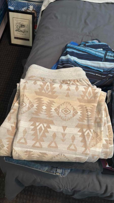 Photo 1 of MENS BOTTOMS , DENIM  36 , SWIM SHORTS SWEAT PANTS L & XL