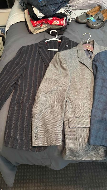 Photo 1 of MENS SUIT JACKETS  44R AND DRESS SHIRTS 16 32/33