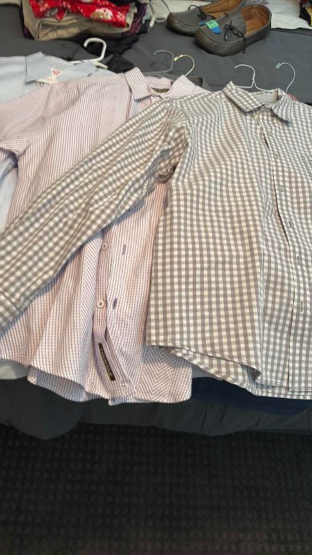 Photo 1 of MENS SUIT JACKETS  44R AND DRESS SHIRTS 16 32/33