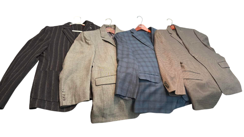 Photo 1 of MENS SUIT JACKETS  44R AND DRESS SHIRTS 16 32/33