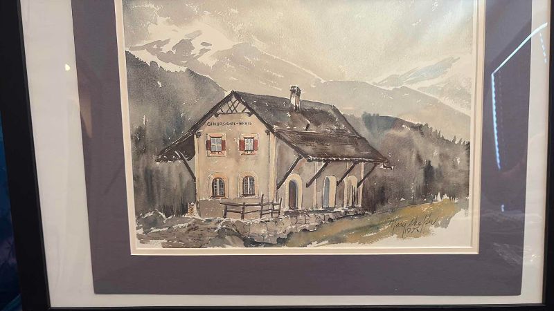 Photo 1 of FRAMED SIGNED ART MARY SHAFFER 1978 20” X 26” H