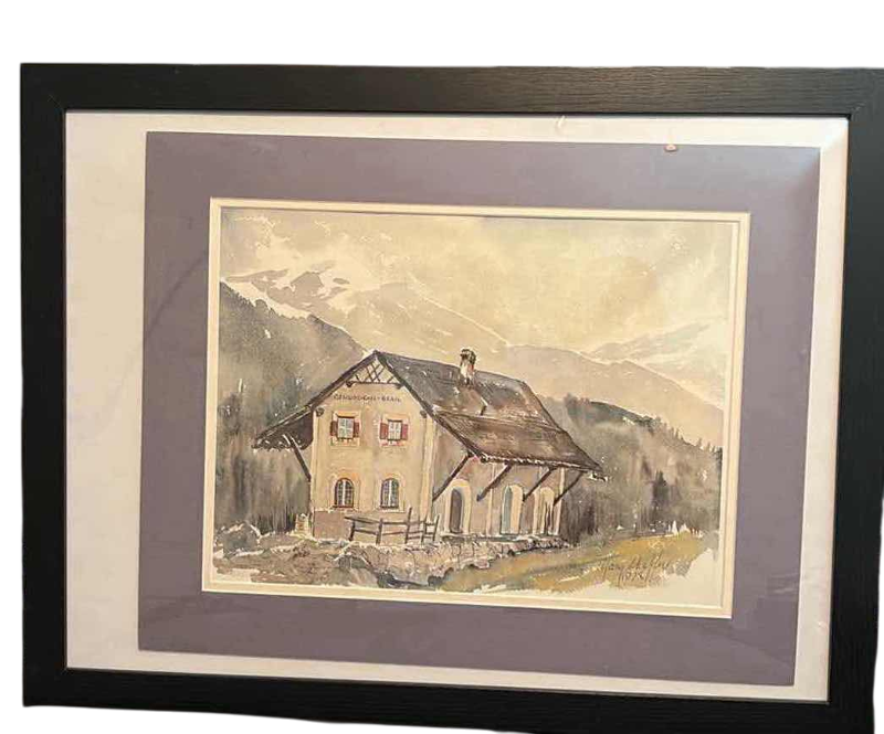 Photo 1 of FRAMED SIGNED ART MARY SHAFFER 1978 20” X 26” H