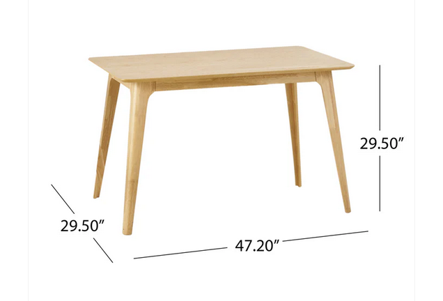 Photo 1 of KEIKO MID CENTURY MODERN WOOD DINING TABLE 