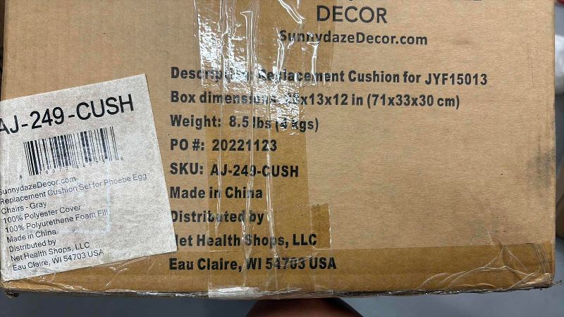 Photo 1 of SUNNYDAYZE DECOR REPLACEMENT CUSHION FOR JYF15013