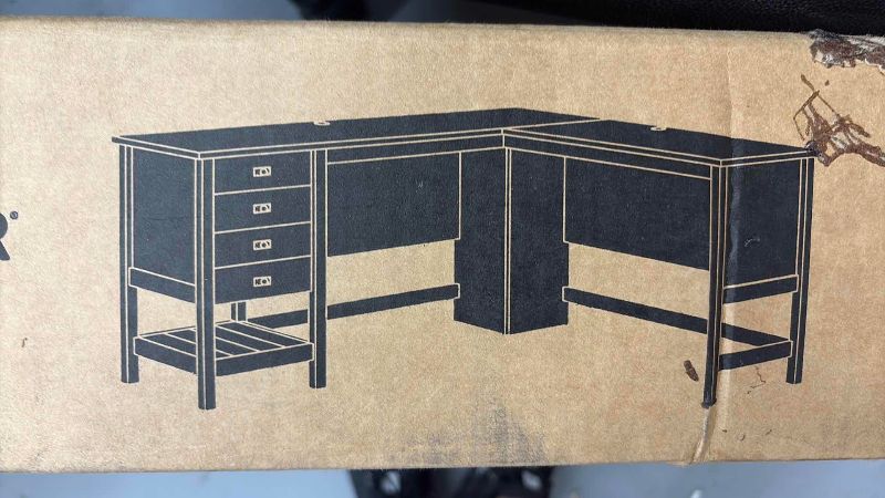Photo 1 of SAUDER COTTAGE ROAD COLLECTION L-SHAPED DESK MYSTIC OAK FINISH