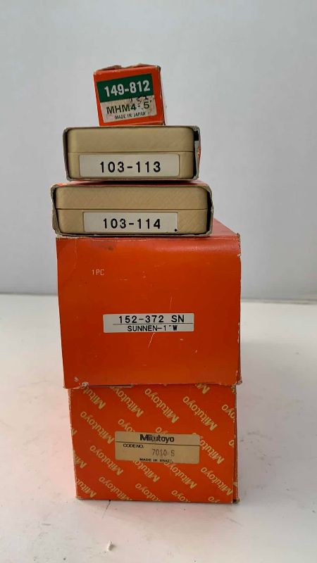 Photo 1 of MITUTOYO MICROMETER HEAD, 2 MICROMETERS AND MICROMETER HEAD