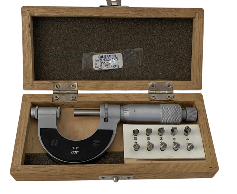 Photo 1 of FOWLER VIS 0-1 SCREW THREAD MICROMETER WITH ANVILS