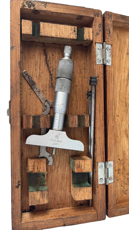 Photo 1 of MITUTOYO MICROMETER GAGE E-181 AND A STARRETT LAST WORD GAUGE