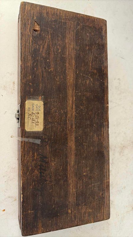 Photo 1 of MITUTOYO MICROMETER GAGE E-181 AND A STARRETT LAST WORD GAUGE