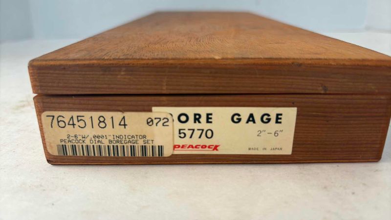 Photo 1 of PEACOCK DIAL BORE GAUGE SET 2"-6"