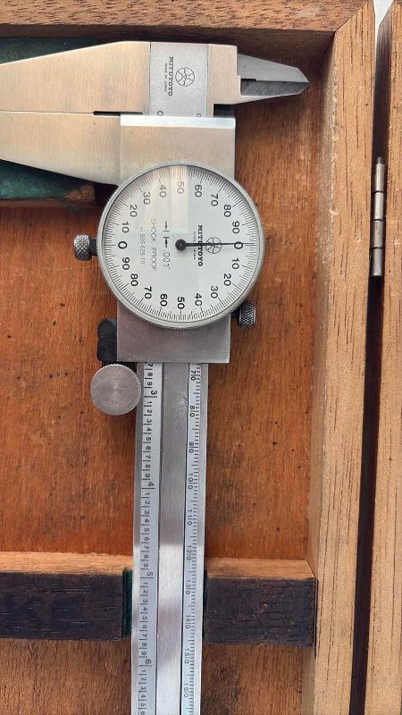 Photo 1 of MITUTOYO 12” DEPTH GAUGE AND CASE