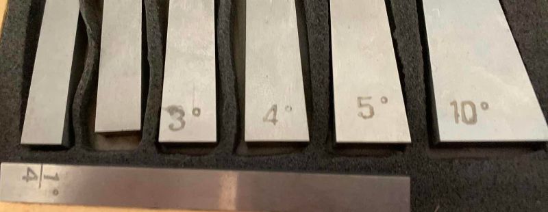 Photo 1 of TOOLS ANGLE GAUGE BLOCK SET WITH CASE