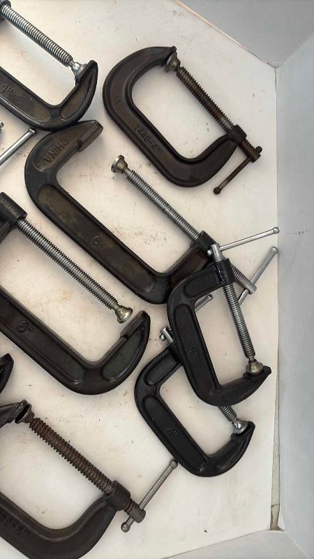 Photo 1 of ASSORTED C CLAMPS