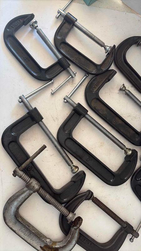 Photo 1 of ASSORTED C CLAMPS