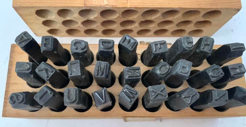 Photo 1 of TOOLS MACHINE CUT STEEL LETTERS SIZE1/4 INCH