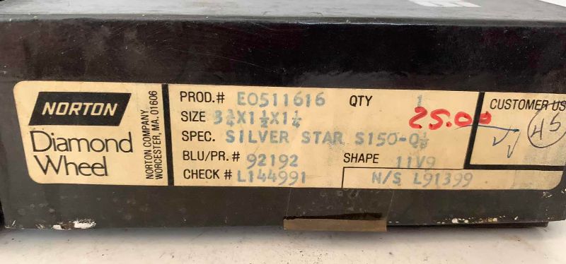 Photo 1 of  2 NORTON SILVER STAR DIAMOND WHEELS 