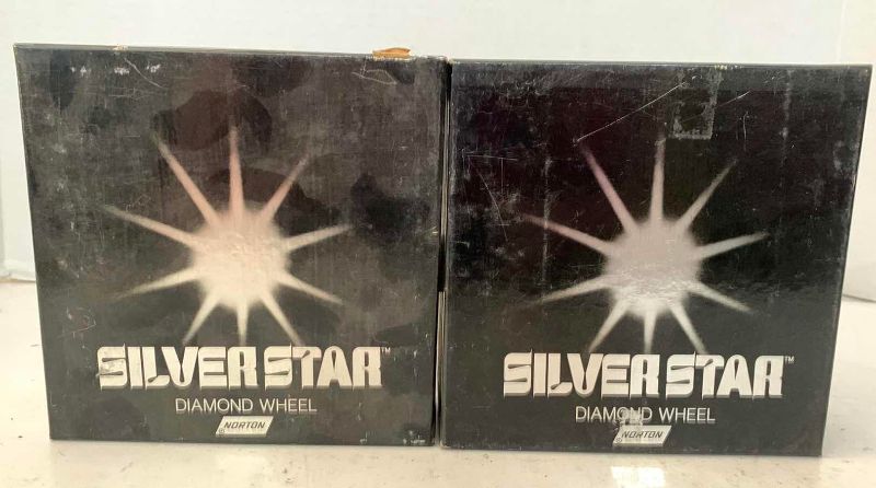 Photo 1 of  2 NORTON SILVER STAR DIAMOND WHEELS 