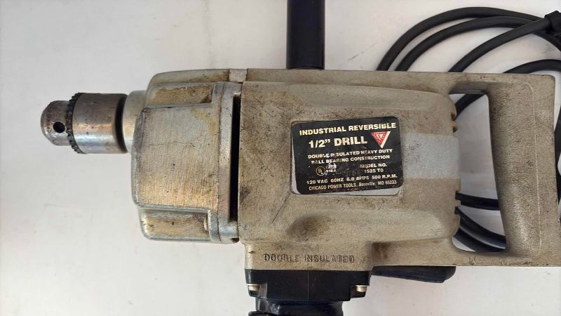 Photo 1 of VINTAGE CHICAGO INDUSTRIAL 1/2” DRILL