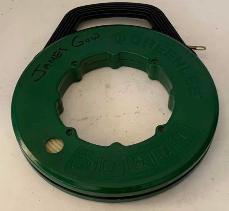 Photo 1 of GREENLEE STEEL FISH TAPE USED BT ELECTRICIANS TO PULL WIRES THROUGH CONDUIT