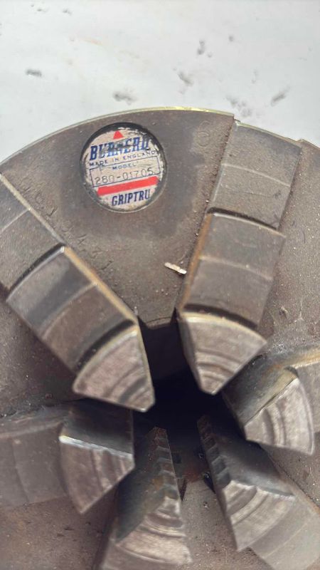 Photo 1 of  BURNERD 3 JAW GRIPTRU LATHE CHUCK