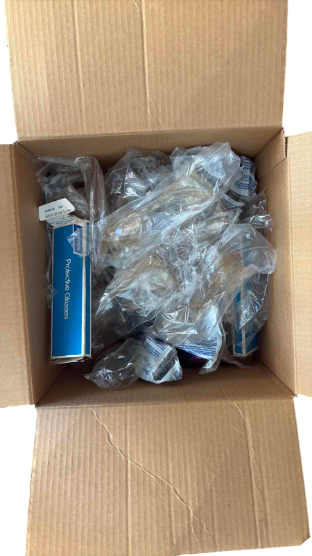 Photo 1 of CONTENTS OF BOX SAFETY GOGGLES