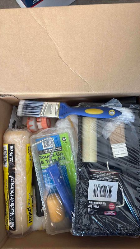 Photo 1 of CONTENTS OF BOX PAINTING SUPPLIES