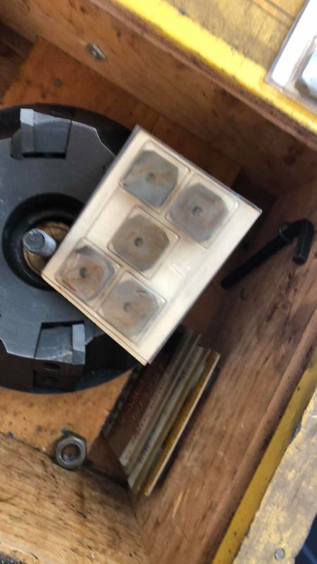 Photo 1 of KENMETAL 5” INDEXABLE CHAMFER MILL WITH CASE