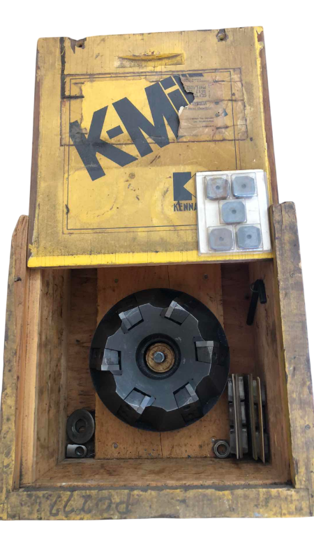 Photo 1 of KENMETAL 5” INDEXABLE CHAMFER MILL WITH CASE