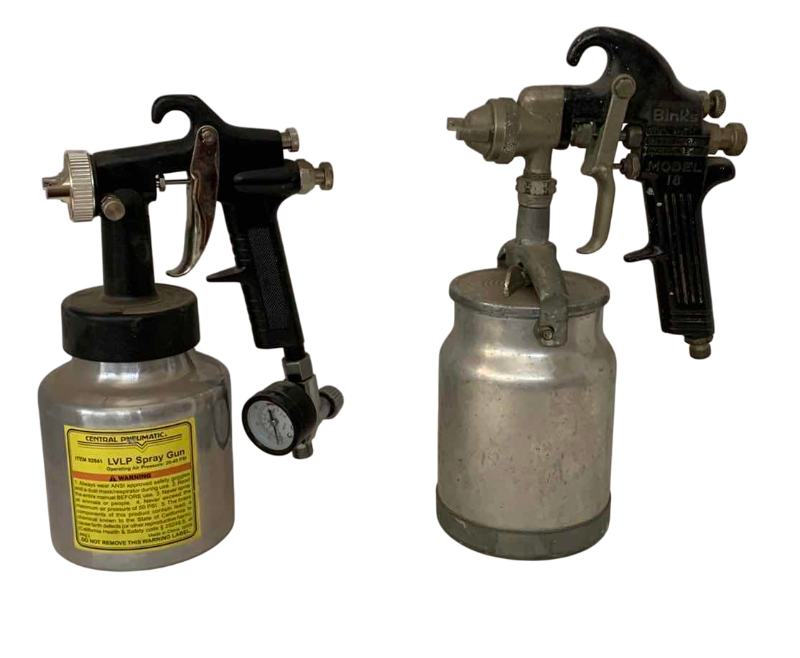 Photo 1 of CENTRAL PNEUMATIC LVLP SPRAY GUN, AND A BLINKS MODEL 7 SPRAY GUN