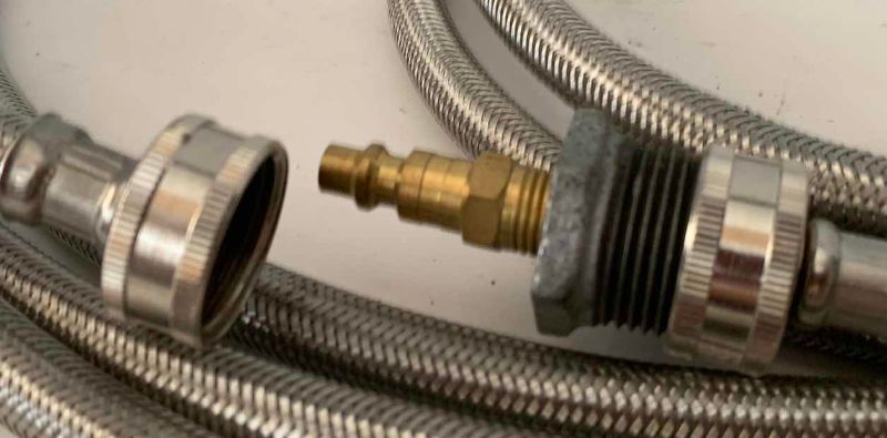 Photo 1 of BRAIDED STAINLESS STEEL WASHING MACHINE HOSES