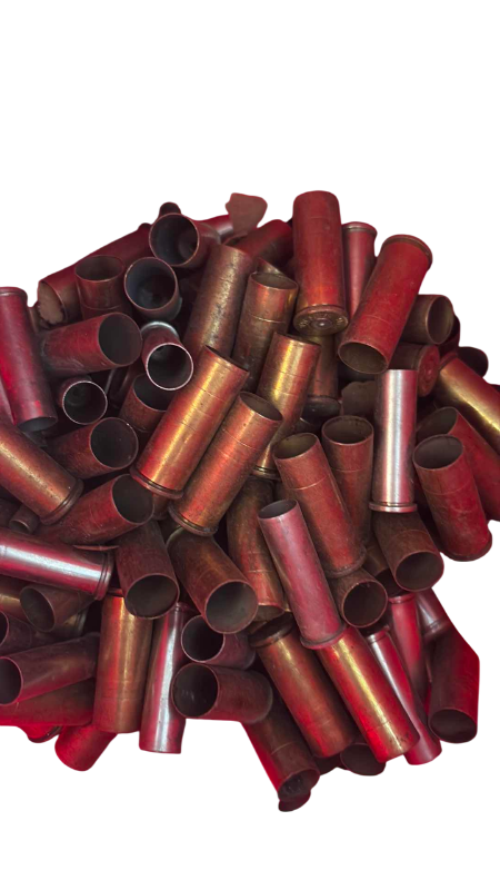 Photo 1 of CONTENTS OF CONTAINER BRASS SHELL CASING VARIOUS CALIBERS