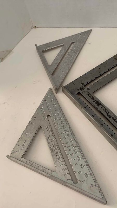 Photo 1 of 4 METAL MEASURING TRIANGLES