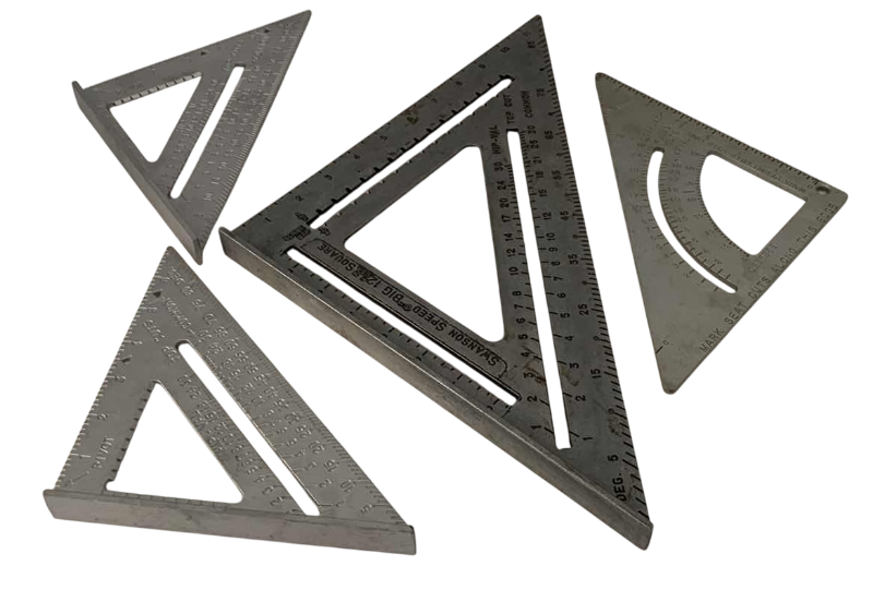 Photo 1 of 4 METAL MEASURING TRIANGLES