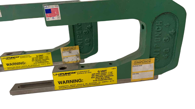 Photo 1 of 2-C FRAME PUNCH AND DIES