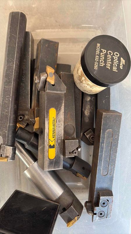 Photo 1 of ASSORTED LATHE CUTTING TOOLS