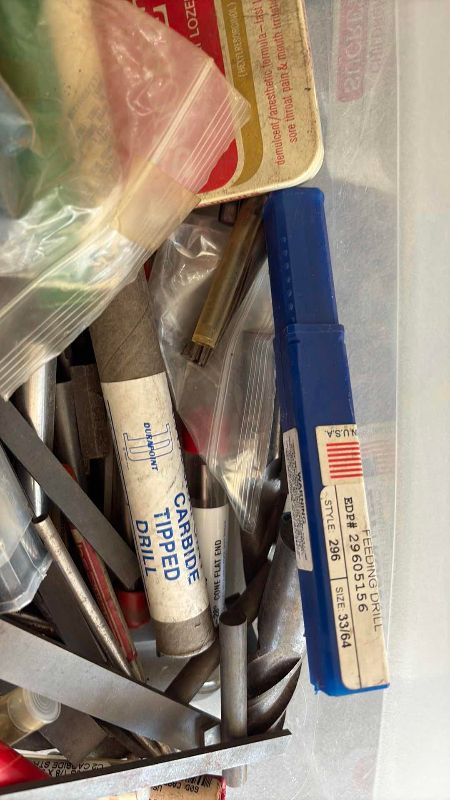 Photo 1 of ASSORTED CARBIDE TIPPED DRILL BITS