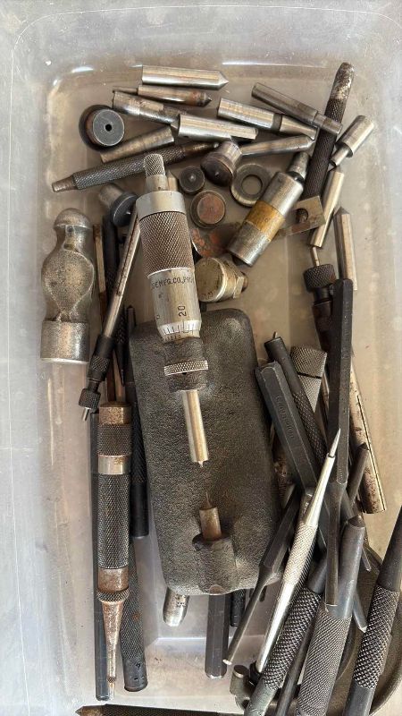 Photo 1 of ASSORTED MEASURING MECHANIST TOOLS