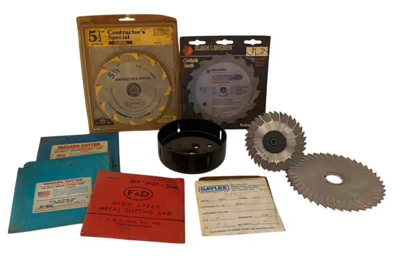 Photo 1 of ASSORTED TYPES OF SAW BLADES