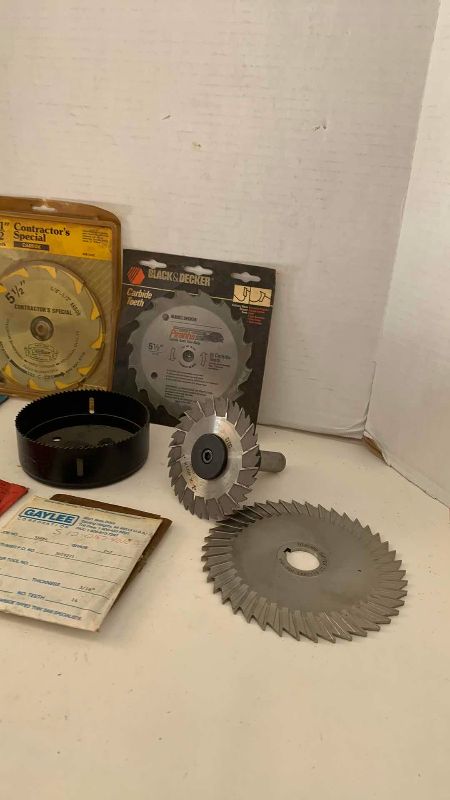 Photo 1 of ASSORTED TYPES OF SAW BLADES