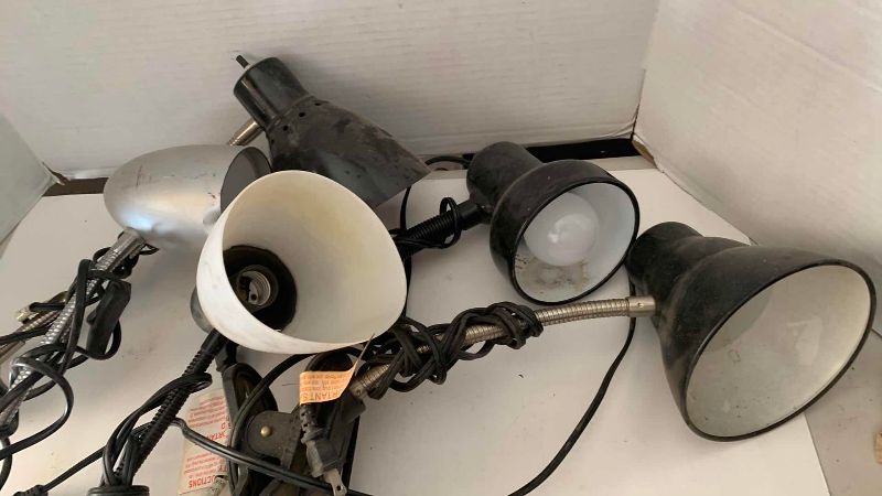 Photo 1 of 6 CLIP ON SHOP LIGHTS