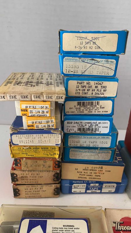 Photo 1 of ASSORTED SIZE AND TYPES OF TAPS