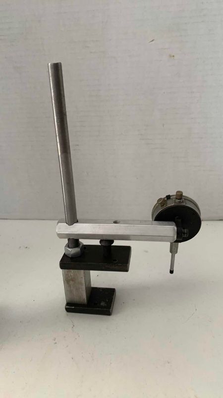 Photo 1 of DIAL INDICATOR GAUGE ON DROP DOWN STAND