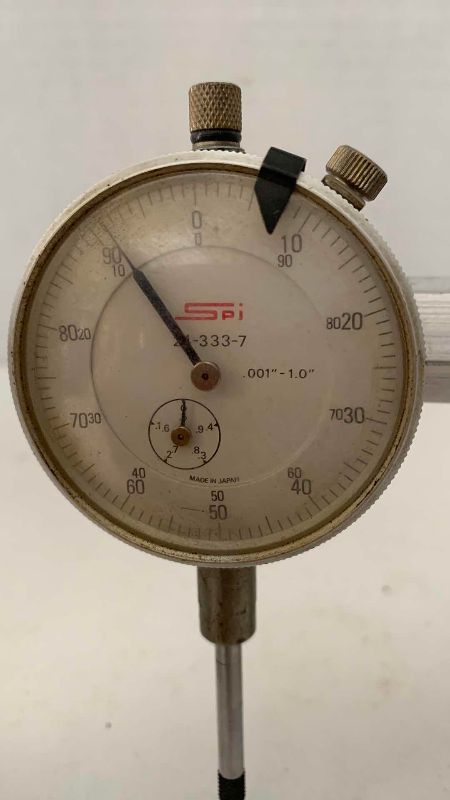 Photo 1 of DIAL INDICATOR GAUGE ON DROP DOWN STAND