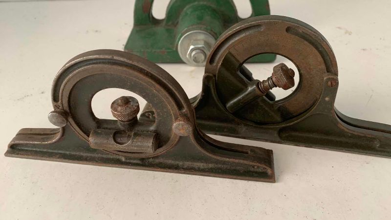 Photo 1 of 2 PROTRACTORS AND AN ANGLE