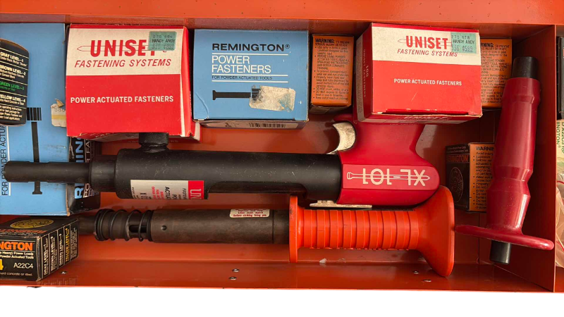 Photo 1 of 2 STUD DRIVERS REMINGTON 480 AND A GUNFIX XL0101 WITH STUDS AND CASE