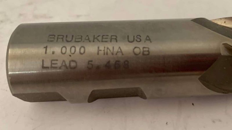 Photo 1 of BRUBAKER SPECIAL 1” FLUTE END MILL